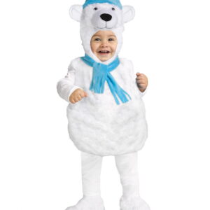 Knuddeliger Polar Bär Babykostüm für Karneval SM 18-24 Monate