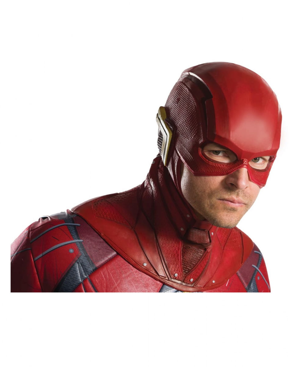 Flash Latex Maske für Herren  Justice League