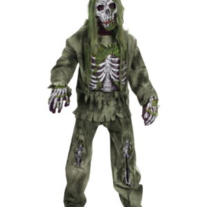 Skelett Zombie Kinder Kostüm Deluxe kaufen L