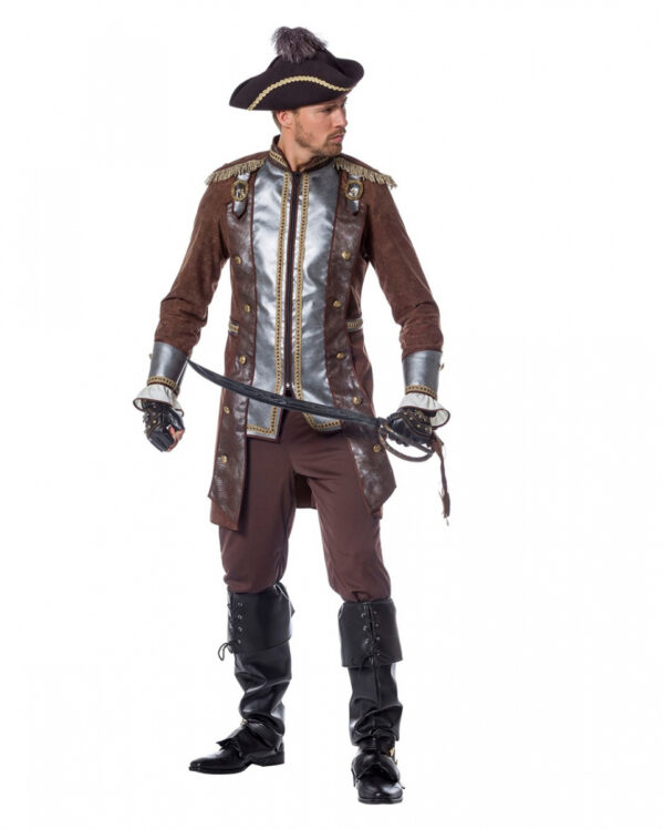 Deluxe Pirat William Männer Kostüm kaufen 60