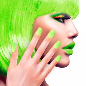 Airbrush Fingernägel Neon Grün ➤ kaufen