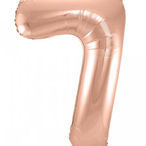 Folienballon Zahl 7 Rose Gold jetzt online kaufen