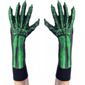 Grüne Skelett Handschuhe UV Aktiv kaufen