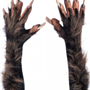 Werwolf Handschuhe mit Kunsthaar Deluxe von
