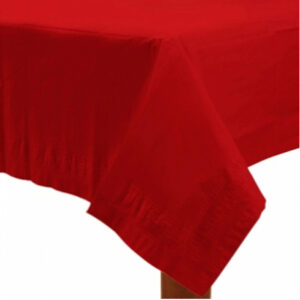 Rote Tischdecke aus Papier 1