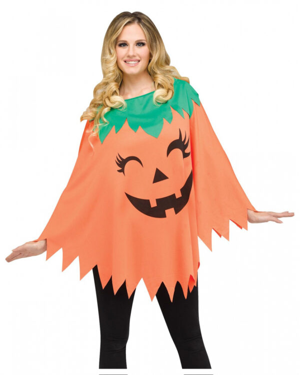 Halloween Kürbis Poncho One Size für Halloween ?