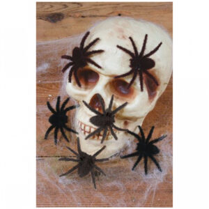 Haarige Mini Spinnen 6er Set für Halloween kaufen