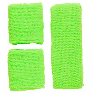 Schweißband Set Grün als Verkleidungs Accessoires ✔