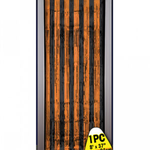 Fransen Vorhang Tür Orange - Schwarz Metallic ✮