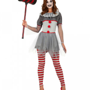 Clown Dame Sassy Erwachsenen Kostüm ➤ bestellen L