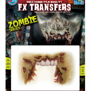 3D FX Transfer Tattoo Wunde Zombie Kiefer ➤