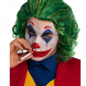 Verrückte Joker Perücke für Horror-Clowns