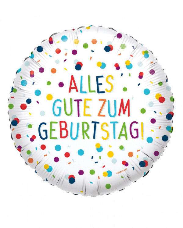 Alles Gute Zum Geburtstag Konfetti Folienballon ◆