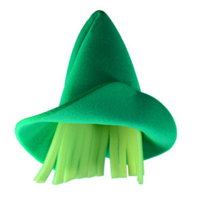 Grüner Elfen Hut mit Haaren aus Schaumstoff ☘️