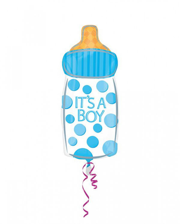 Babyflasche Folienballon Its a Boy zur Geburt