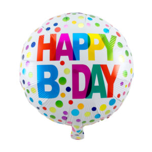 Happy B-Day Folienballon 45 cm  Geburtstagsballon