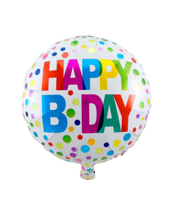 Happy B-Day Folienballon 45 cm  Geburtstagsballon
