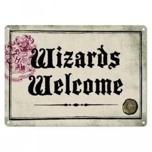 Wizards Welcome Harry Potter Blechschild DIN A5 ➤
