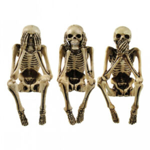 3 Weise Skelett Figuren 10cm als Deko kaufen ?