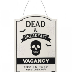 Dead & Breakfast Halloween Dekoschild ordern