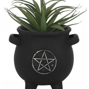 Pentagramm Hexenkessel Pflanzenbehälter Gothic Deko