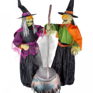 2 Kochende Hexenschwestern mit Kessel 180cm ordern