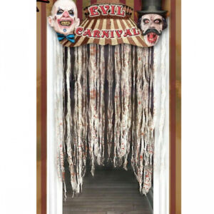 Evil Carnival Horrorcircus Türvorhang  Partydeko