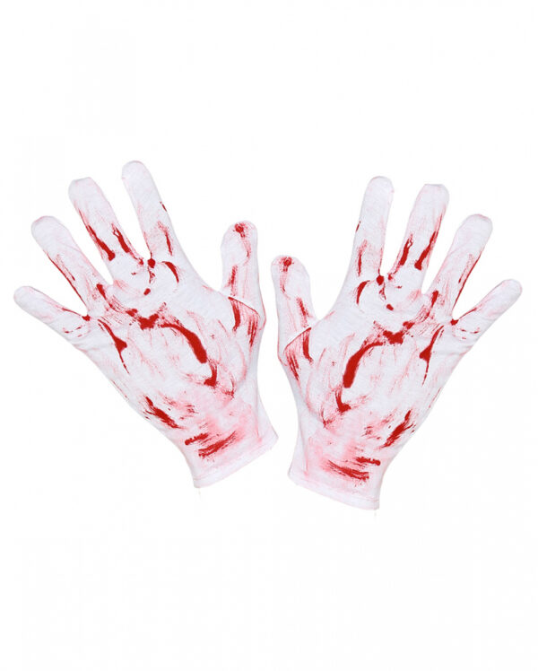Blutverschmierte Handschuhe für Horror Kostüme