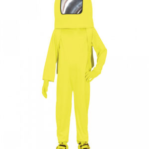 Gelber Videospiel Astronaut Kostüm für Kinder ordern L (7-9 JAhre)