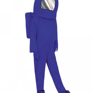 Blauer Videospiel Astronaut Kostüm für Kinder bestellen M (5-6 Jahre)