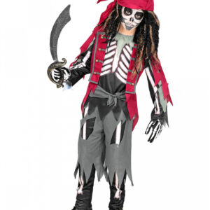 Piraten Skelett Kinderkostüm zum Gruseln L/158
