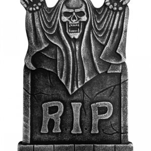 Skelett Phantom Reaper Grabstein 55cm für Halloween