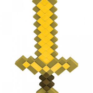 Goldenes Minecraft Pixelschwert ➔ Kostümzubehör