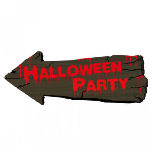Halloween Party Hinweisschild 50cm bestellen ?