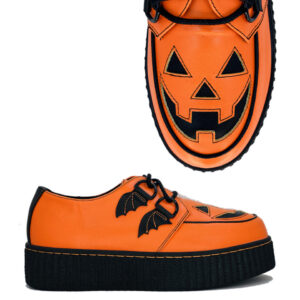 Orangefarbene Trick or Treat Jack O'lantern Creepers Schuhe ★ 39