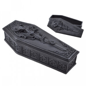 Drachensarg Box mit Deckel 25cm  Gothic Deko