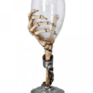 Knochenhand mit Trinkglas 21cm online bestellen