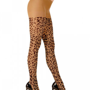 Leoparden Strumpfhose für Halloween & Fasching
