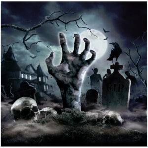 Zombie Friedhof Halloween Servietten 12 St. ordern ★