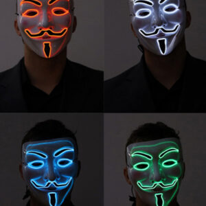 Beleuchtete Vendetta LED Maske  HIER klicken & ordern!