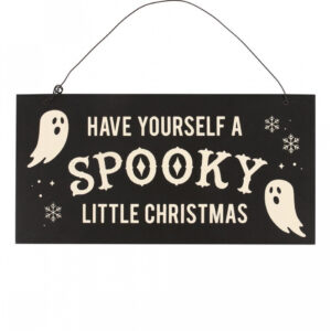 Spooky Little Christmas Hängeschild aus Holz ★