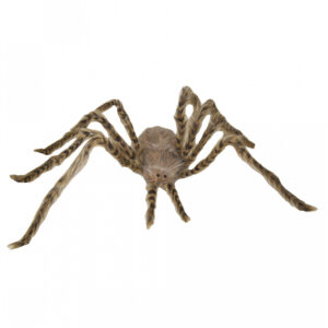 Braune Spinne mit Haaren als Halloween Deko 49cm ★