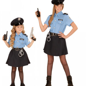 Polizistin Kinderkostüm für Karneval L-158