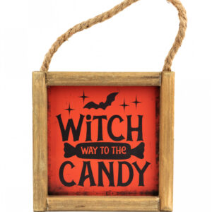 Witch Way to the Candy Halloween Wandbild 15cm ★