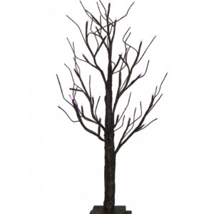 Halloween Glitzer Baum leuchtend 75cm ➔