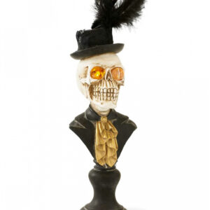 Mr. Skelett Halloween Büste mit LED Augen 45cm ★ Gothic Deko