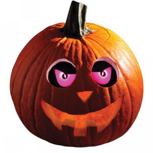 Lila Halloween Kürbis Augen leuchtend ordern