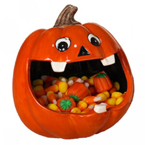 Süßigkeiten Schale lachender Halloween Kürbis ?