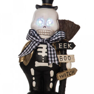 Elegantes Halloween Skelett mit Leuchtaugen 25cm online bestellen ?