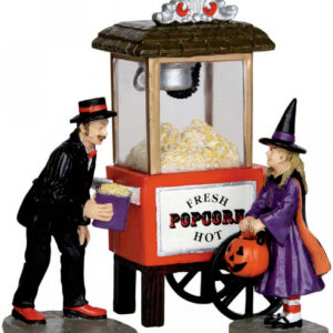 Lemax Spooky Town - Popcorn Stand 3er Set ★
